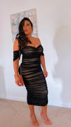 Miss Circle Quenby Black Off Shoulder Mesh Maxi Dress Review