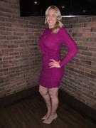 Miss Circle Reva Ruby Pink Metallic Long Sleeve Cutout Dress Review