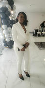 Miss Circle Vandra White Draping Blazer Jacket Review