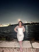 Miss Circle Zofia White Off Shoulder Mesh Sleeve Corset Dress Review