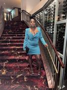 Miss Circle Faye Emerald Green Long Sleeve Satin Dress Review