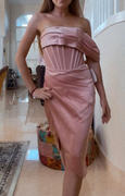 Miss Circle Sabrina Blush Mesh Satin Corset Dress Review