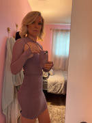 Miss Circle Flora Purple Mesh Long Sleeve Dress Review
