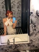 Miss Circle Noemie Champagne Crystal Corset Satin Gown Review
