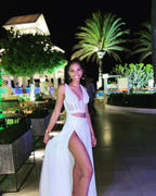 Miss Circle Natalya White Chiffon Corset Maxi Dress Review