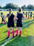 MadSportsStuff Neon Pink and Black Player ID Custom Number Over the Calf Socks for Softball Baseball Football Boys and Girls Review