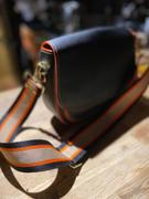 Elie Beaumont London Crossbody strap - Orange Black Stripe Review