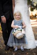 Misdress Grey Lace Flower Girl Dress with champagne sash Review