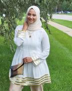 ARTIZARA.COM Sultana Gold Embellished Long Modest Tunic - Off White- PREORDER Review