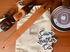 Cave Leather Co. The Malcolm Keychain in Wickett and Craig Russet Harness Review