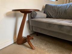 MONSOONBLUE®️ Max 33 Modern solid white Oak End Table Review