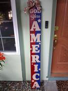 Essential Stencil Vertical God Bless America | Patriotic Stencil Review