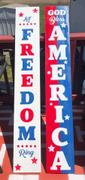 Essential Stencil Vertical God Bless America | Patriotic Stencil Review