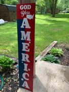 Essential Stencil Vertical God Bless America | Patriotic Stencil Review