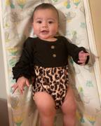 Marie Nicole Clothing Black & Leopard Icing Bubble Romper Review