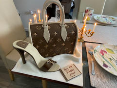 CAKESBURG Louis Vuitton Handbag and Shoe Cake Review