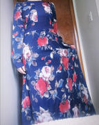 UrbanModesty.com Navy Flora Long Sleeve Maxi Dress Review