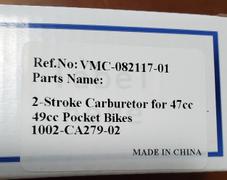VMC Chinese Parts Chinese 2 Stroke Carburetor - Hand Choke - Pocket Bike 47cc-49cc - Version 2 Review