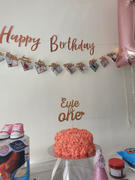 Pomchick Monthly Photo Banner. First Birthday Garland. 12 Month Photo Wall Banner Review