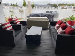 Simply Cushions NZ Otama Striped Waterproof Red Large Outdoor Cushion Cover - 55cm x 55cm Review