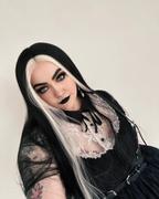Weekendwigs Middle Part Platinum Streaked Black Synthetic Lace Front Wig WW290 Review
