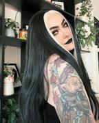 Weekendwigs Middle Part Platinum Streaked Black Synthetic Lace Front Wig WW290 Review