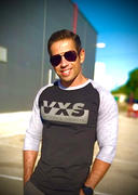 VXS Gym Wear Divert 3/4 Sleeve T-Shirt [Black/Grey] Review