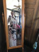 IDREAMMART Cap Sleeve Full Length Cheongsam Floral Chinese Dress Evening Gown Review