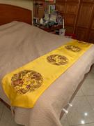 IDREAMMART Dragon Embroidery Brocade Oriental Table Runner Table Cloth Review
