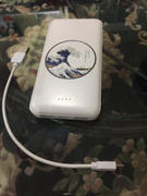 IDREAMMART Japanese Kanagawa Sea Wave Pattern USB Portable Charger Power Bank Creative Gift Review