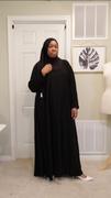 Al Shams Abayas Madison Abaya in Black Curvy with Pockets Review
