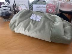 The Flat Lay Co. Sage Green Velvet Full Size Flat Lay Makeup Bag Review