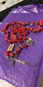 Christian Catholic Shop Our Lady of Guadalupe Red Rose Garden Rosary with Velvet Rosary Pouch - Deluxe Boxed Review
