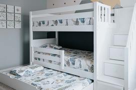 Maxtrix Kids Twin XL over Queen High Bunk Bed with Angled Ladder and Trundle Bed Review