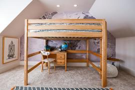 Maxtrix Kids Twin High Loft Bed with Slide Platform Review