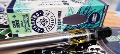 HighKind Cannabis Co CBD Vape Cartridge - 0.5g Uncut Oil- Limited Edition - Cindy Cheese - Cannabis-Derived Terpenes Review