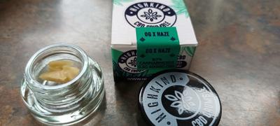 HighKind Cannabis Co 80% CBD Crumble - Limited Edition - OG x Haze - Fresh/live Cannabis Terpenes Review