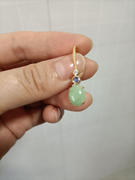 JL Heart Online Apple Green Jade and Blue Sapphire Hook Earrings - 18K Gold Review