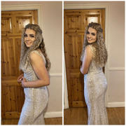 Oh Hello Clothing Dakota Sequin Gown | Champagne Silver Review