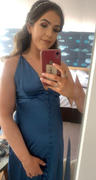Oh Hello Clothing Olivia Silky Satin Dress | Midnight Blue Review