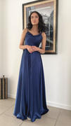 Oh Hello Clothing Anna Cowl Neckline Gown | Navy Review