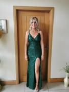Oh Hello Clothing Mulan Sequin Gown | Emerald Green Review