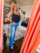 Closet Candy Boutique KAN CAN Ana Distressed Flare Jeans - Light Wash Review