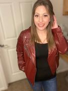 Closet Candy Boutique CBRAND Limitless Vegan Leather Jacket - Wine Review