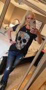 Closet Candy Boutique Edgy Chic Distressed Graphic Tee - Black Review