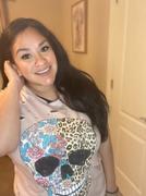 Closet Candy Boutique Edgy Chic Distressed Graphic Tee - Champagne Rose Review