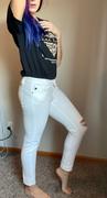 Closet Candy Boutique KAN CAN Raw Hem Jeans - White Review