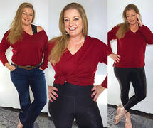 Closet Candy Boutique Go with the Flow Sweater - Cranberry Review