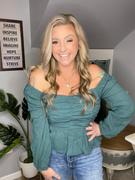 Closet Candy Boutique Belle of the Ball Long Sleeve Top - Teal Review