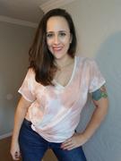 Closet Candy Boutique Pure Bliss V-Neck Top - Rose Tie Dye Review